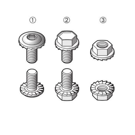 SZSS M6x10 VA Sperrzahn-Sicherungs-Schraube M6x10,