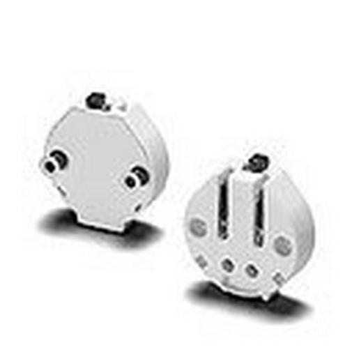 101643 Einbaufassung, G13, PBT GF, weiß