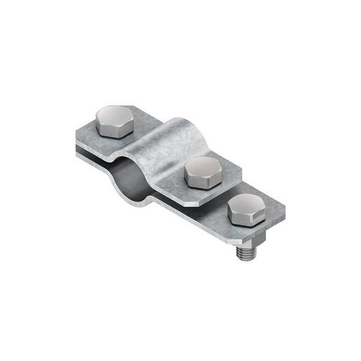 406/25/1 Anschlussschelle, einseitig, 40x123x4 mm