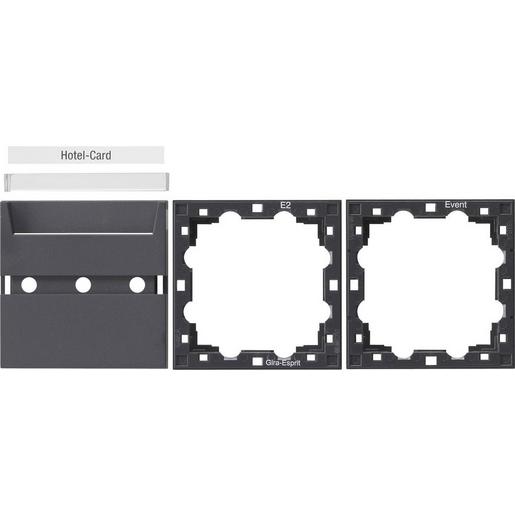 810628 Zub. Hotel-Card System 55 Anthrazit