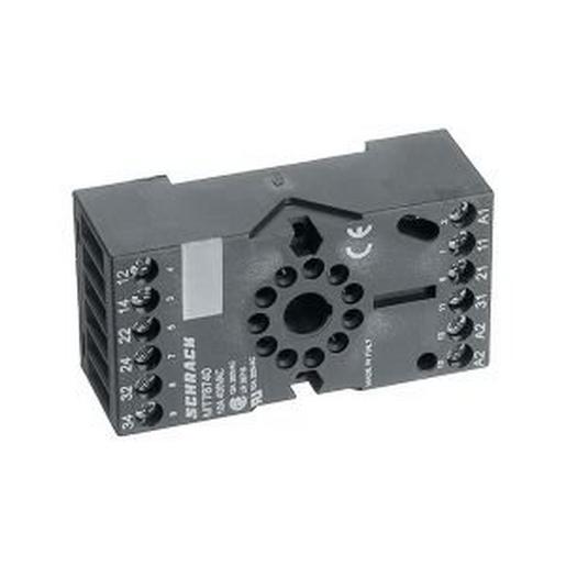 8-1393163-3 Relaissockel 11pol, 10A, 400V, Schraubkl