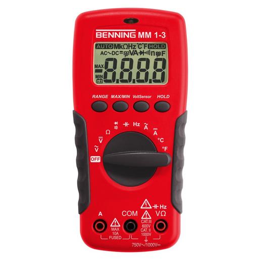 BENNING MM 1-3 Digital-Multimeter 750 V AC/ 1000 V DC.