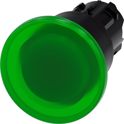 3SU1001-1BA40-0AA0 Pilzdrucktaster, beleuchtet, 22mm, rund,