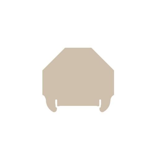 WAP 2.5-10/0.5MM Abschlussplatte, 54.5 mm x 0.35 mm, dunk