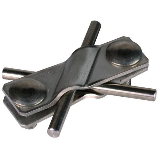 SVK 7.10 7.10 FL30 V4A SV-Klemme NIRO (V4A) f. Fl 30/30mm - Rd