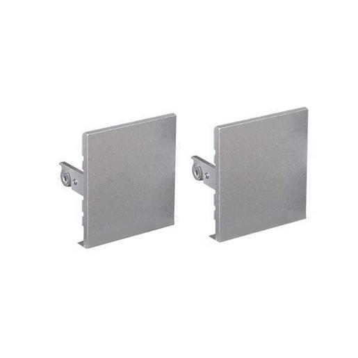 LK-Z 070.001 silber Lichtkanal 070 Endeckel (2 Stück) silber