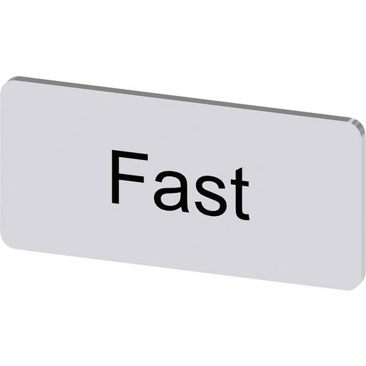 3SU1900-0AC81-0EE0 Bezeichnungsschild 12,5x27mm, Schild sil