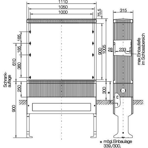 SL102VT Kabelverteilerschrank Prisma XS-VT_Gr,2_