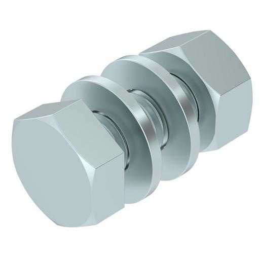 SKS 10x30 F Sechskantschraube mit Mutter und Scheibe