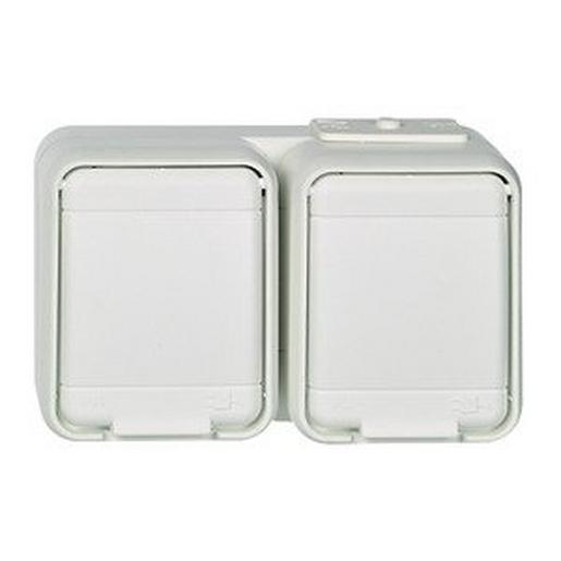 445454 Steckdose 2-fach Berührungsschutz 16A wa