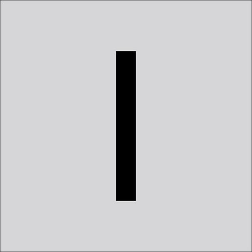 99222.003.I Folienziffer H 100 mm, Großbuchstabe I