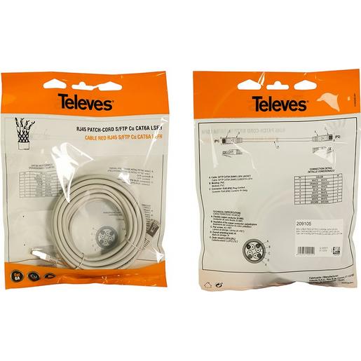 PK6AL2G-T Patchkabel S/FTP CU CAT6A LSFH BL.2M