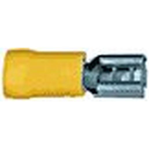 10220 GH Flachsteckhülse teilisoliert DIN 46245