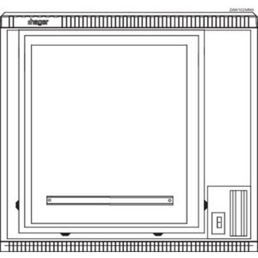 ZAW102MN9 Wa+MeSchrank,universN,Gr.2/1005mm,Nürnb.