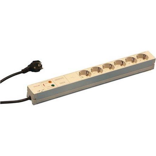 60110266 SCHUKO-Steckdosenleiste, 6 Steckereinsät