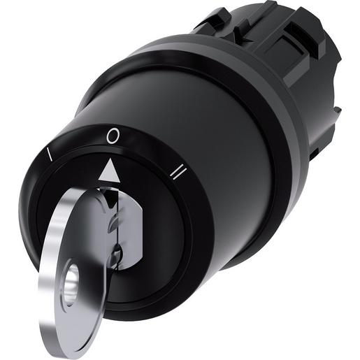 3SU1000-5PL01-0AA0 Schlüsselschalter BKS, 22mm, rund, Kunst