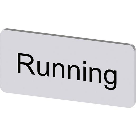 3SU1900-0AC81-0EB0 Bezeichnungsschild 12,5x27mm, Schild sil