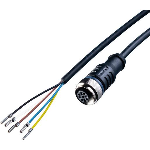 200100-09 Sensor Kabel, 2,5m, PUR, M12 Sensorbuchs