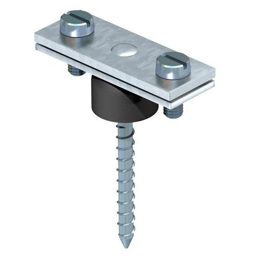 370 H Abstandhalter mit Holzschrauben 55mm Sta