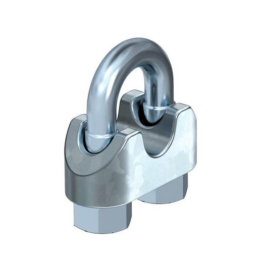 947 3 G Drahtseilklemme 3mm Stahl galvanisch ver