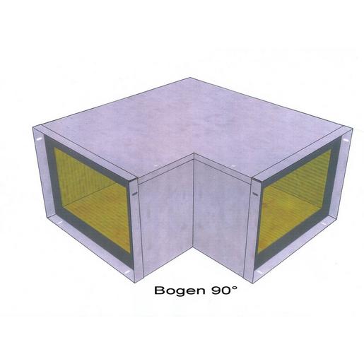 Bogen 90 ° Easy I 30 - 110 x 50 EASY Brandschutzkanal, I 30, Bogen 90°,