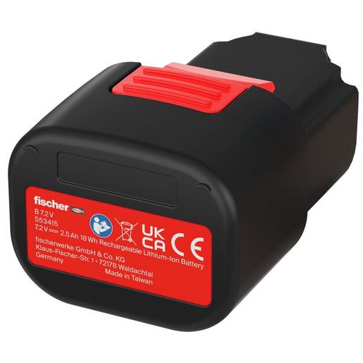 B 7.2V Batterie fischer Lithium-Ionen-Akku B 7,2V