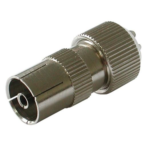 ISM 121 IEC-Aufdrehbuchse, gerade, für Koaxialka