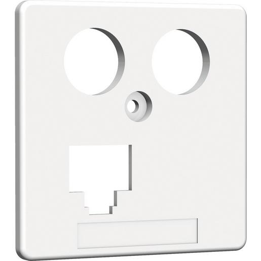 HAXHSE-G0401-C045 Zentralplatte TV + LAN 50x50mm rw