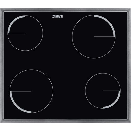 ZES6040XBA Kochfeld 60 cm, 4x1 Kreis, 7 Takt- Schal