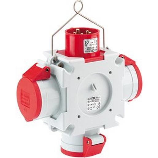 HCKV16 Kreuzverteiler IP44, 3x 16A, 400V 5p