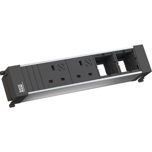 916.0821 POWER FRAME 2xUK 3,15A 90° 2xCM Strom 0,