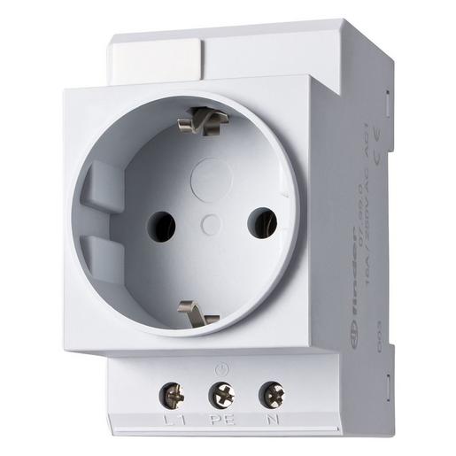 07.99.01 Steckdose für DIN-Schiene, 16A, Schraubk