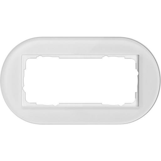 1002130 Abdeckrahmen 2f o.M. Gira Studio G Weiß