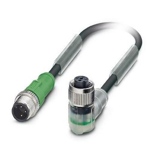 SAC-3P-M12MS/ 3,0-PUR/M12FR-2L Sensor-/Aktor-Kabel