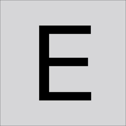 99220.003.E Folienziffer H 40 mm, Großbuchstabe E