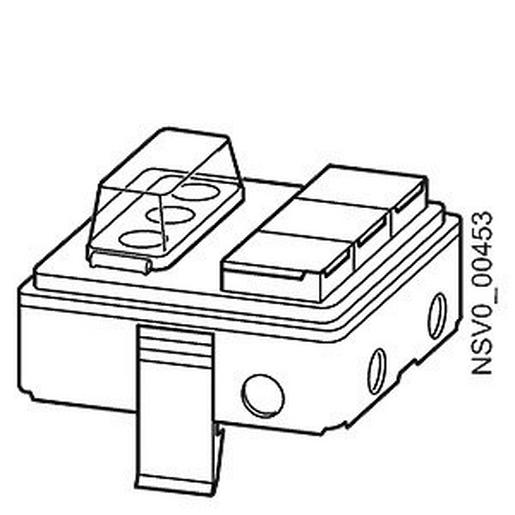 BVP:047284 BD2-AK1/3SD163S14 ABGANGSKASTEN 16A / 3