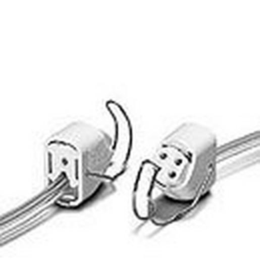 102409 Aufbaufassung, G10q, PC, weiß250V/2A/T11