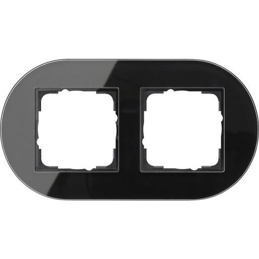 0212135 Abdeckrahmen 2f Gira Studio G Schwarz