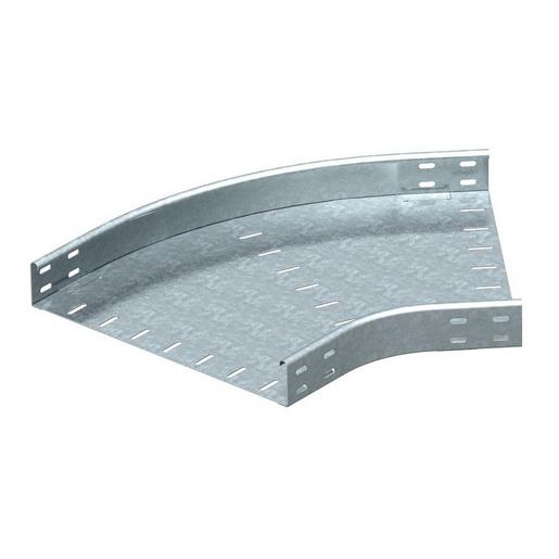 RB 45 650 FS Bogen 45° horizontal, runde Bauform 60x5