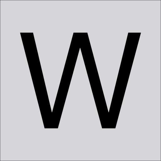 99220.003.W Folienziffer H 40 mm, Großbuchstabe W